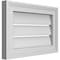 Ekena Millwork Vertical Surface Mount PVC Gable Vent: Functional, w/ 2"W x 1-1/2"P Brickmould Frame, 18"W x 12"H GVPVE18X1202SF - alternate 2